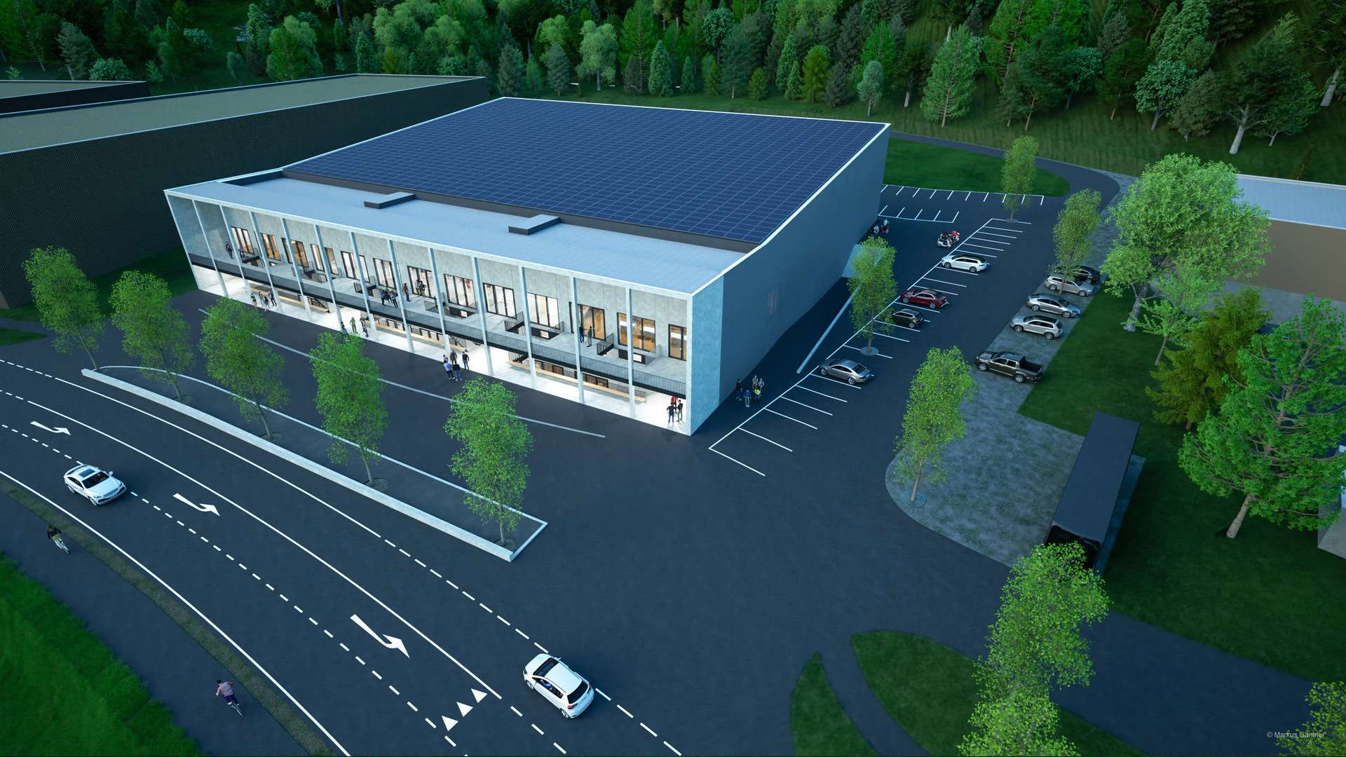 Wälderhalle Haupteingangsseite
